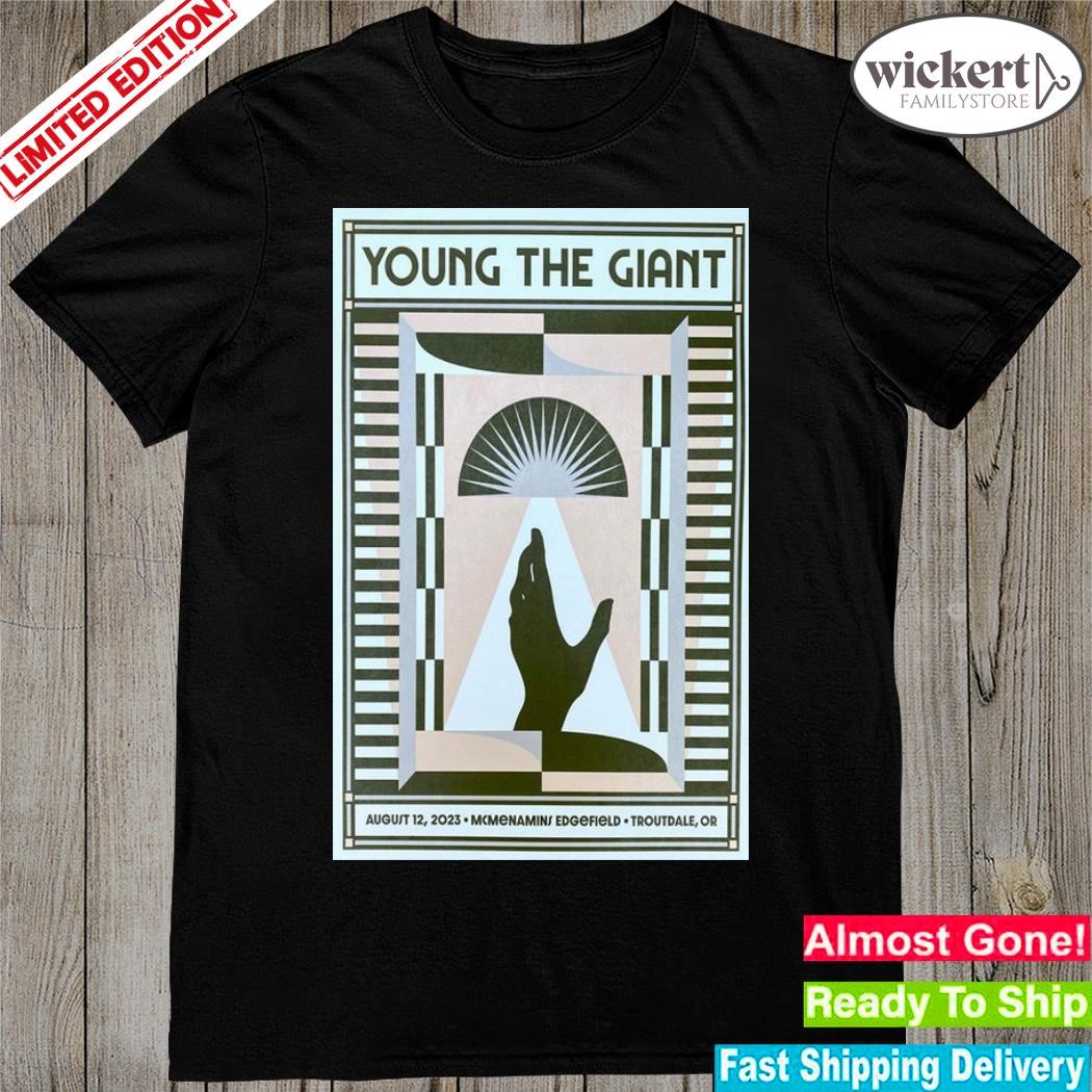 Official young the giant rock band august 2023 mcmenamins edgefield troutdale or poster shirt