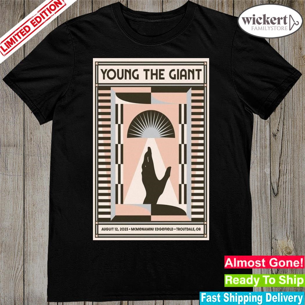 Official young the giant rock band mcmenamins edgefield troutdale or august 2023 poster shirt