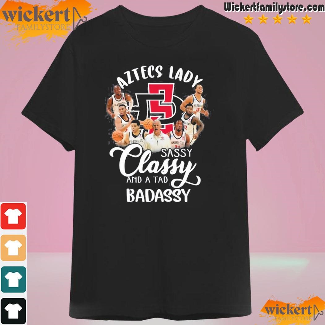 San Diego State Aztecs Lady Sassy Classt And A Tad Badassy T-Shirt