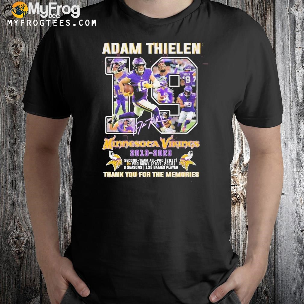 Thank You For The Memories Adam Thielen 19 Minnesota Vikings 2013 – 2023 T-Shirt
