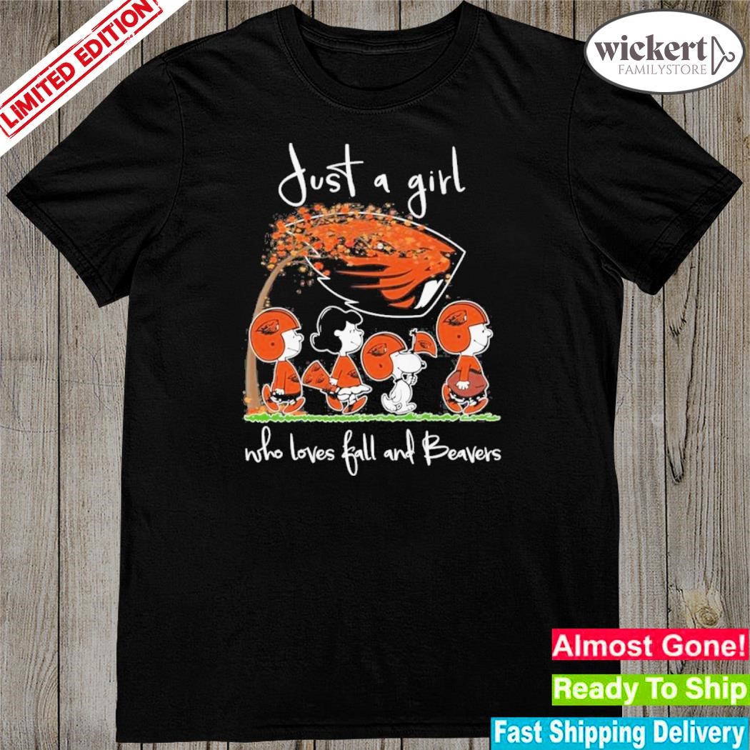 The Peanuts Just A Girl Who Loves Fall And Beavers Shirt