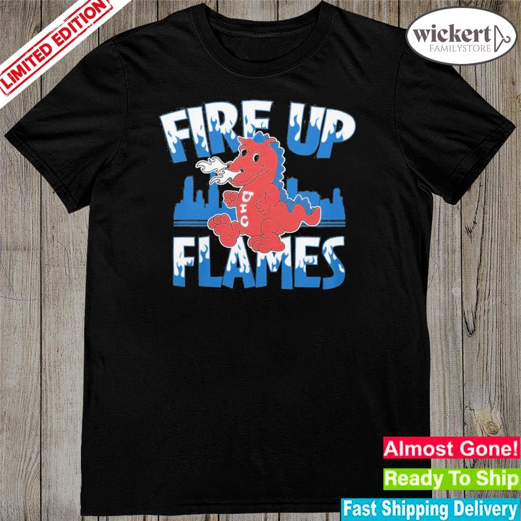 UIC Sparky D. Dragon Fire Up Flames T Shirt