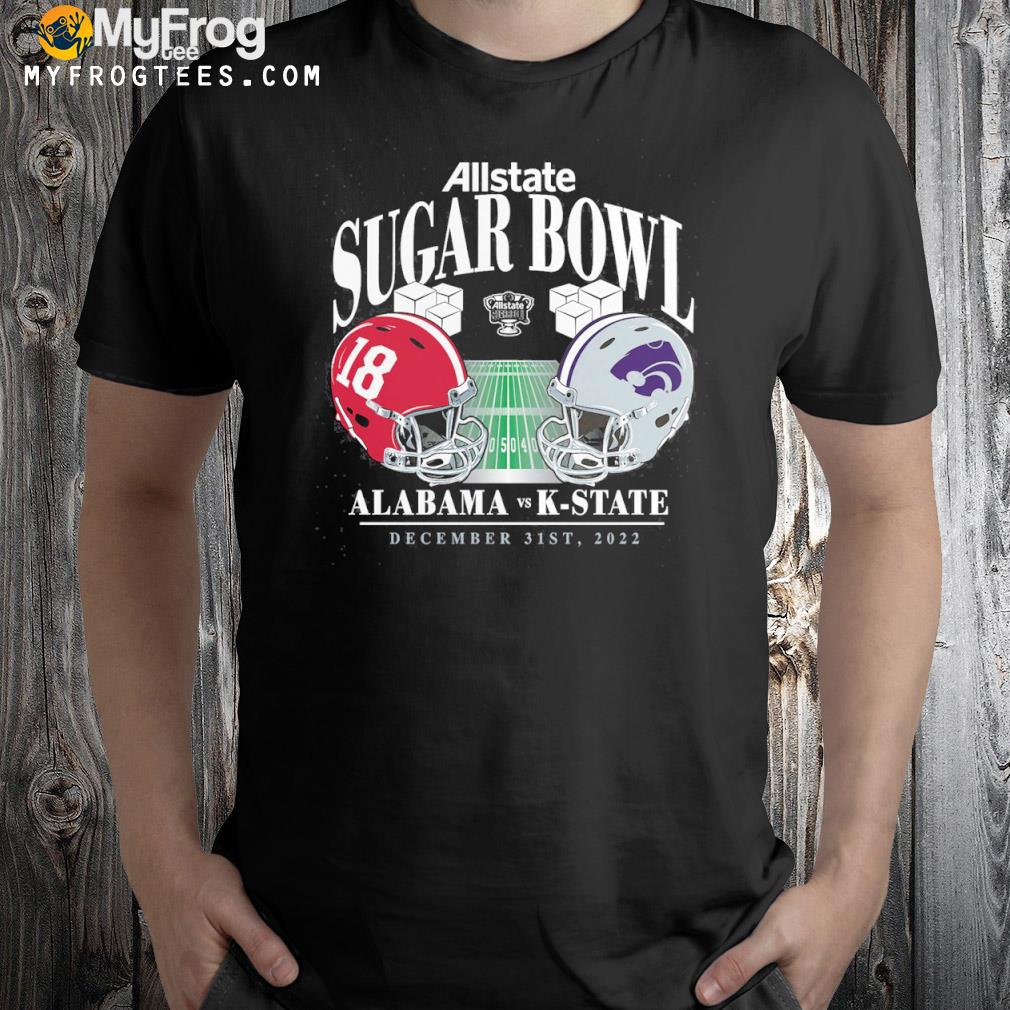 Alabama Crimson Tide vs. Kansas State Wildcats Branded 2022 Sugar Bowl Matchup Old School T-Shirt