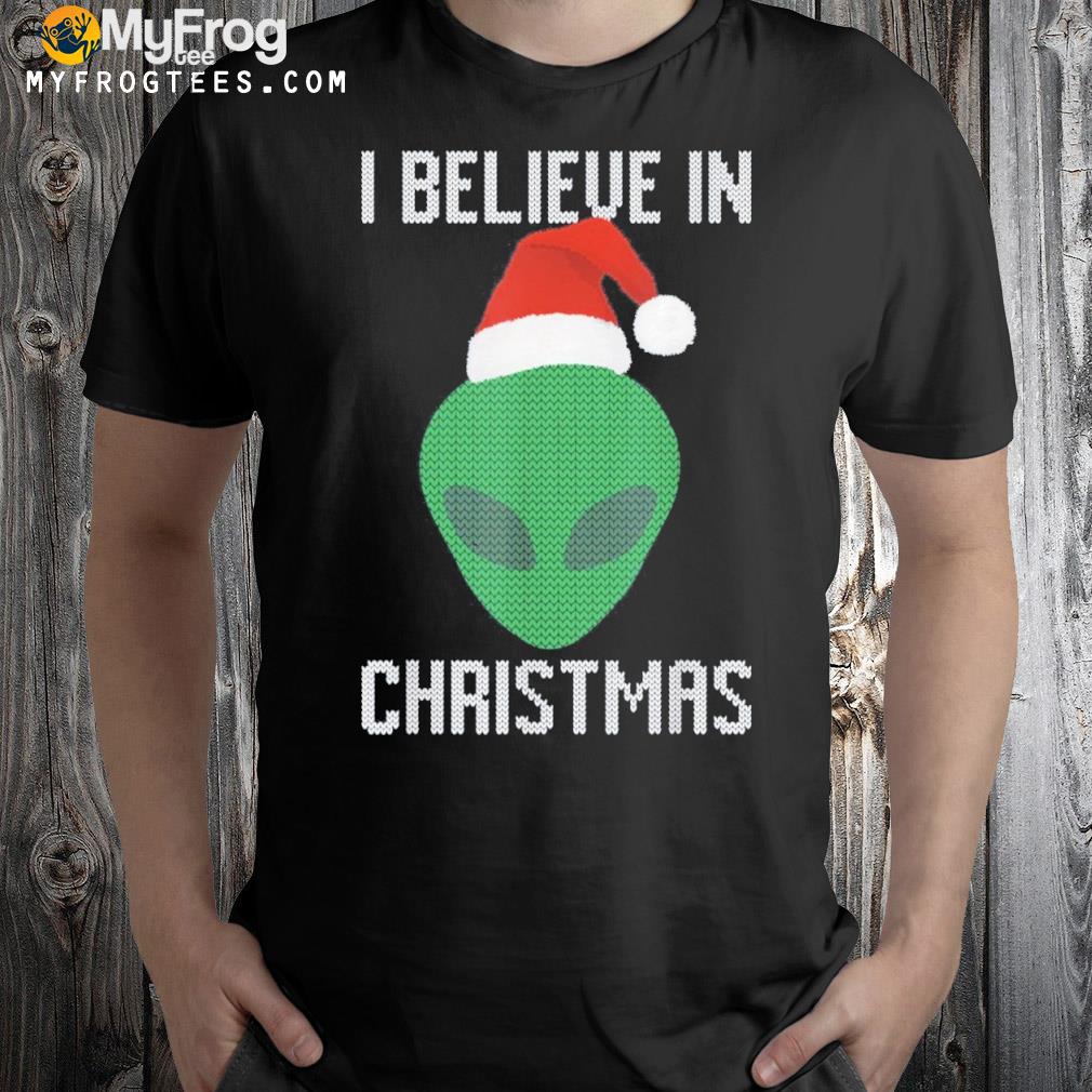 Alien funny ugly Christmas party shirt
