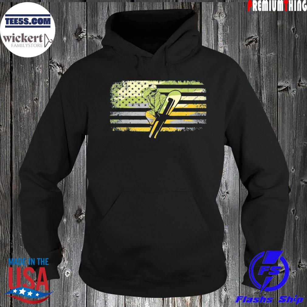 American flag camouflage snowboarding snowboarder snowboard s Hoodie