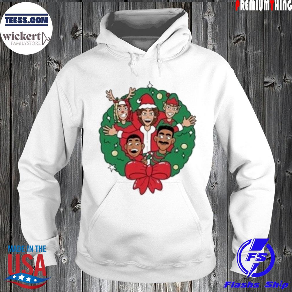 Baylen Levine Wreath Christmas Sweater Hoodie