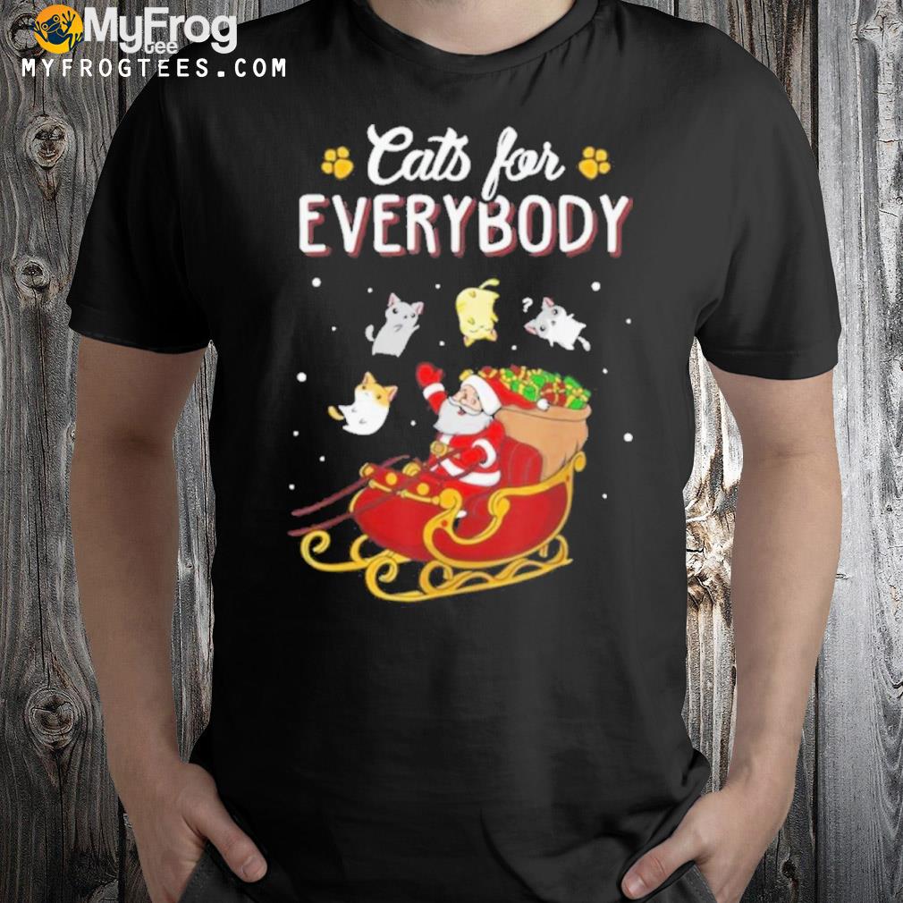 Cats For Everybody Ugly Christmas Cat Shirt