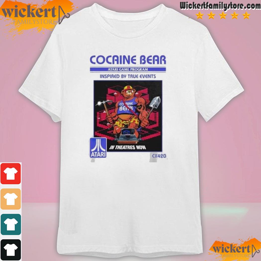 Cocaine Bear 8-Bit Atari Game Program Inspired By True Events shirt