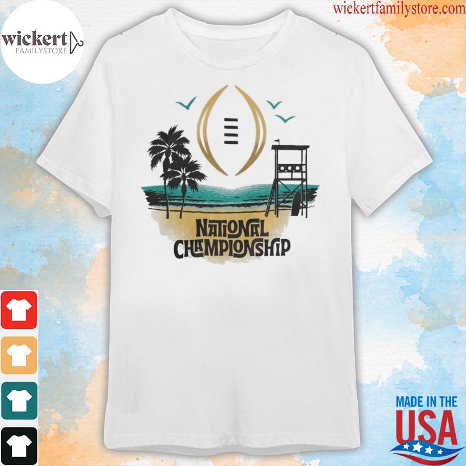 College Football playoff 2023 national championship game beach sunset shirt
