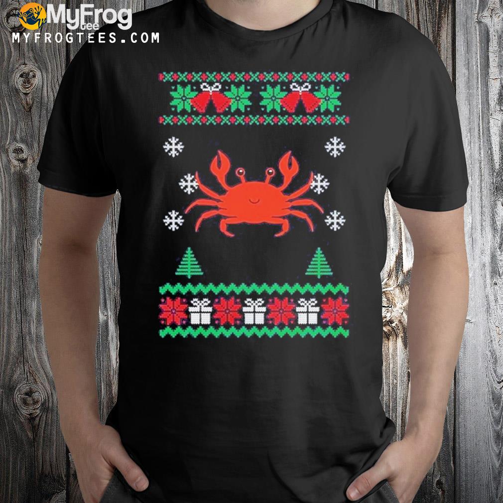 Crab crustaceancore Ugly Christmas sweatshirt