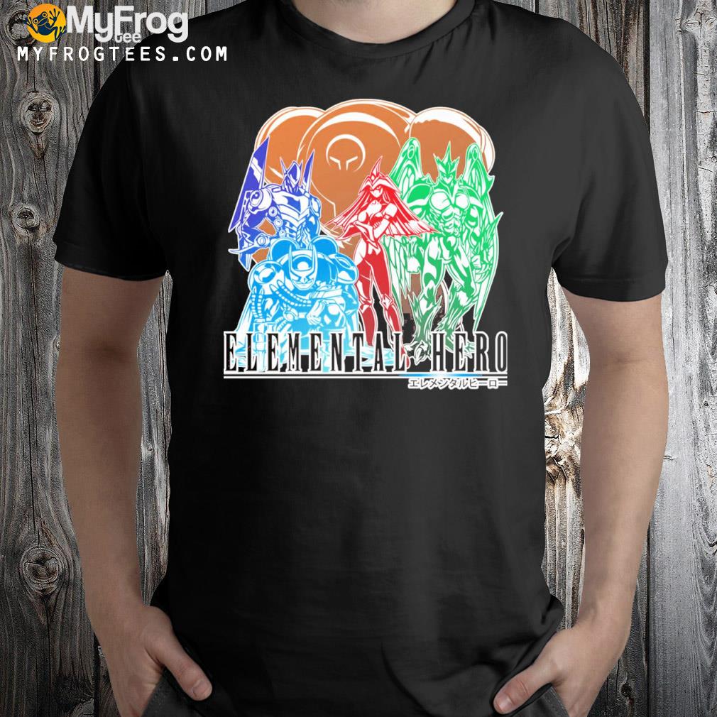Elemental hero in final fantasy style shirt