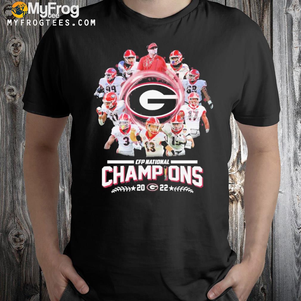 Georgia Bulldogs team player cfp national champions 2022 shirt