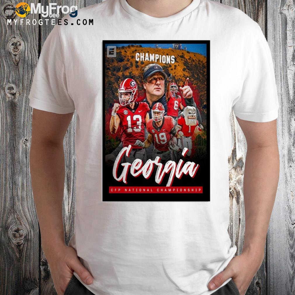 Georgia cfp national championship poster Georgia Bulldogs champion national championship 2023 shirt