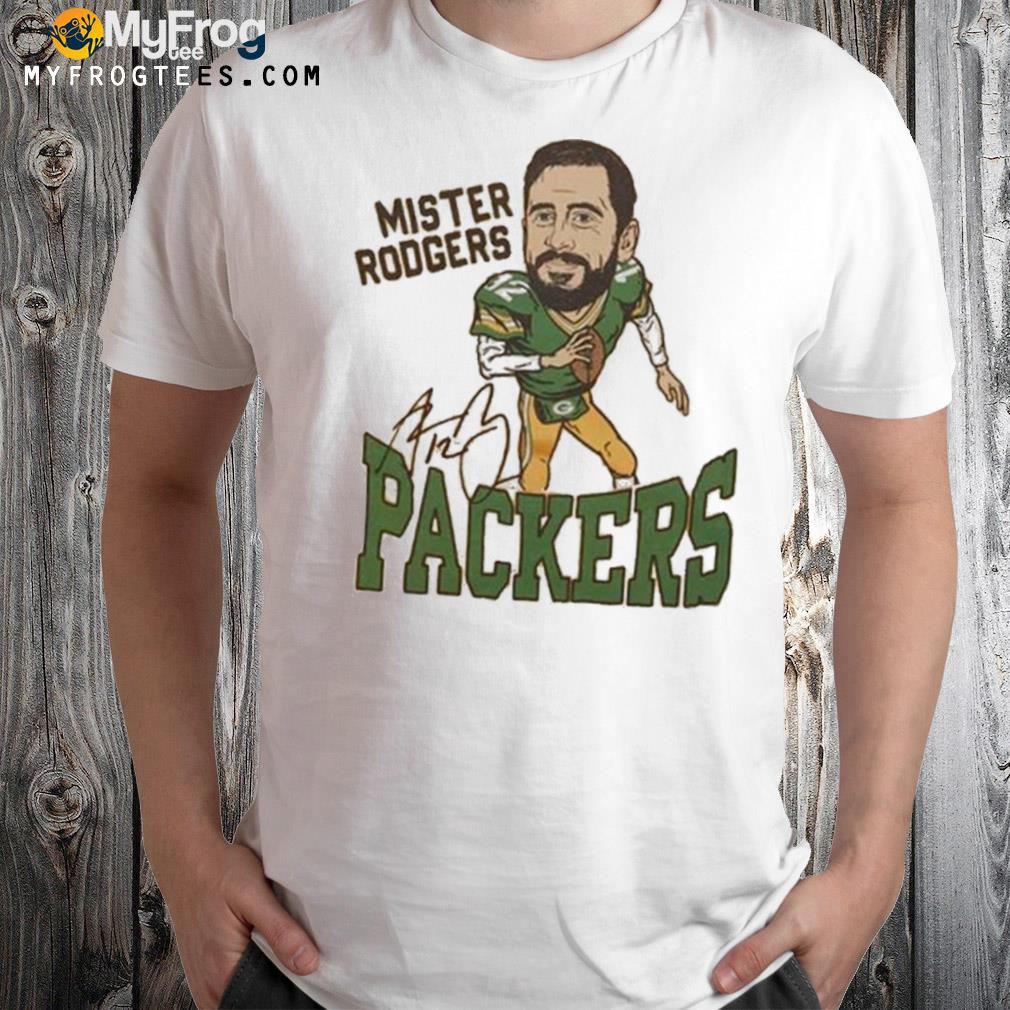 Green Bay Packers Aaron Rodgers Signature Homage Caricature Player Shirt
