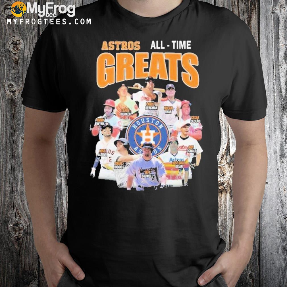 Houston Astros 2022 World Series Champions All-Time Greats Signatures Shirt