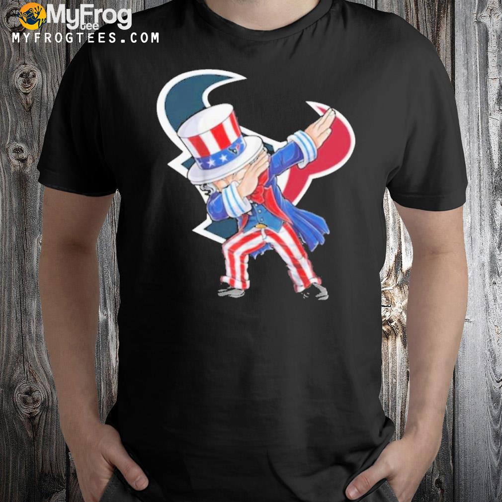 Houston texans NFL Football dabbing uncle sam the fourth of july for fans shirt