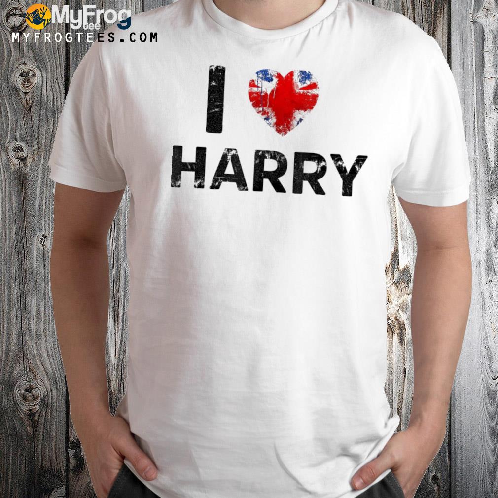 I love Harry british flag shirt