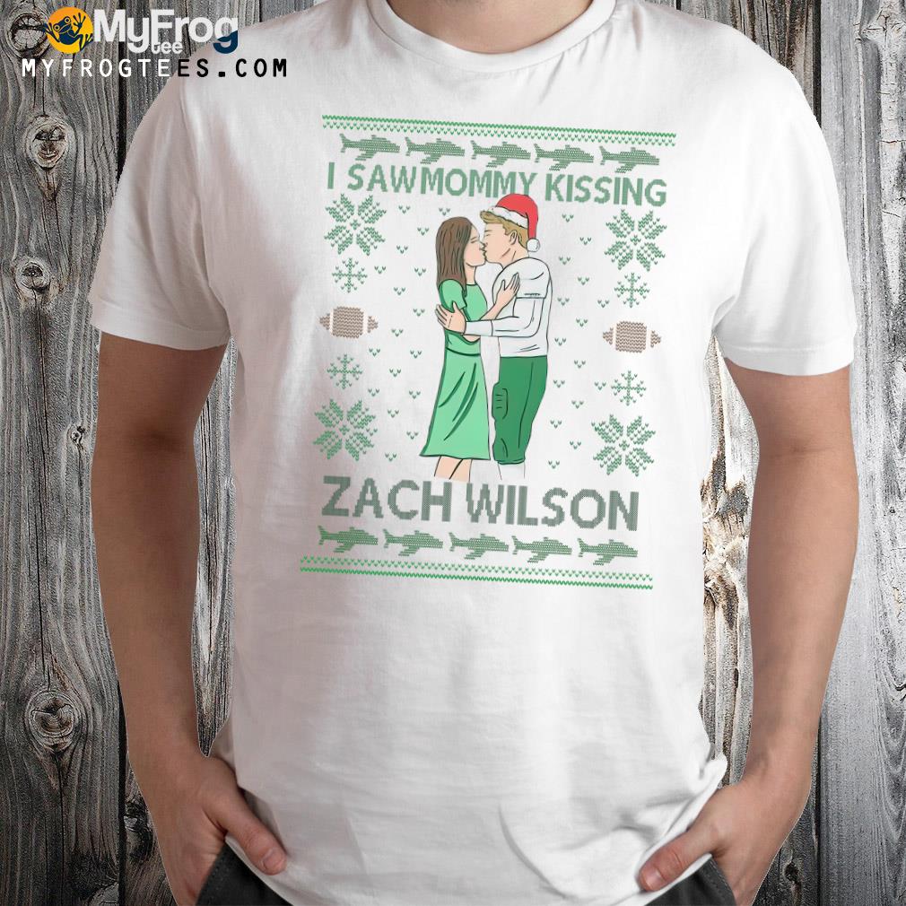 I saw mommy kissing zach wilson Christmas T-shirt