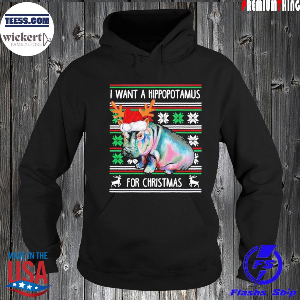I Want A Hippopotamus For Christmas Song T-s Hoodie