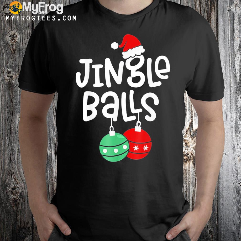 Jingle balls tinsel tits matching couples Christmas couple shirt