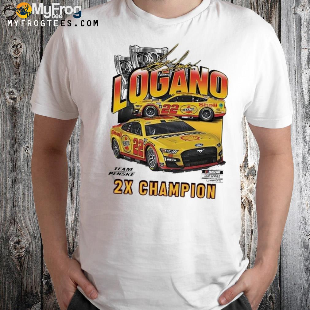 Joey Logano Nascar Cup Series 2x Champion Team Penske Signature Shirt