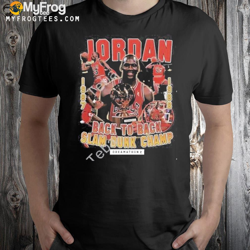 Jordan back to back slam dunk champ shirt