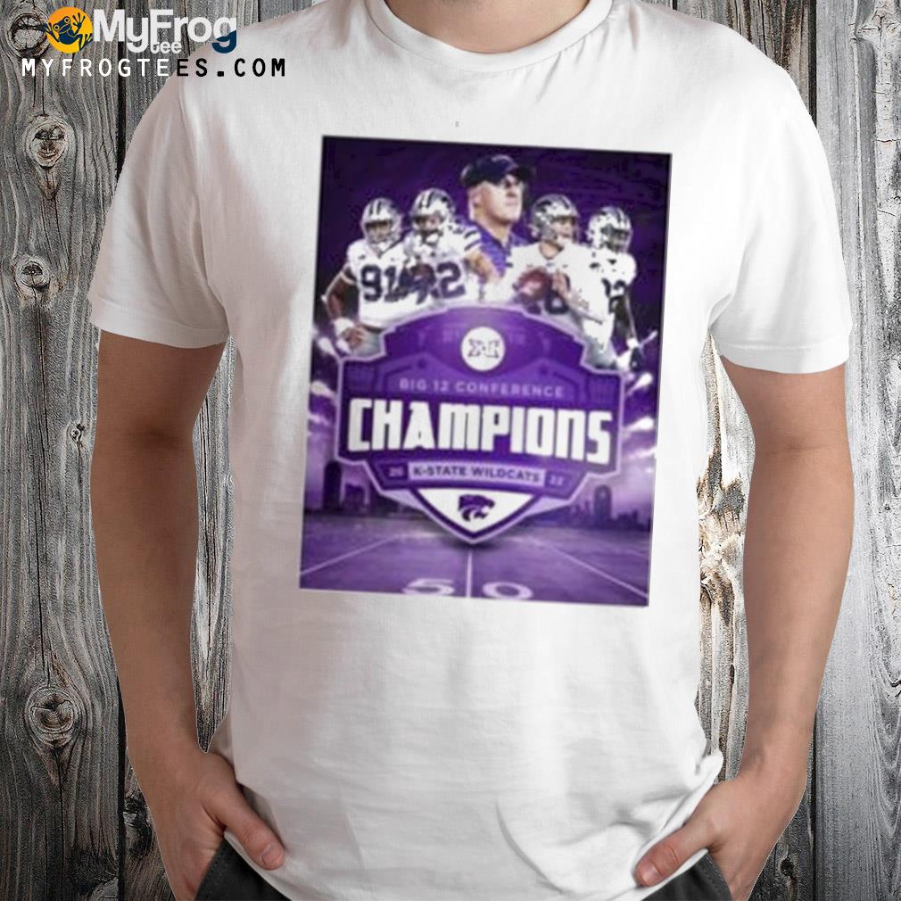 Kansas state wildcats big 12 conference champions 2022 poster shirt