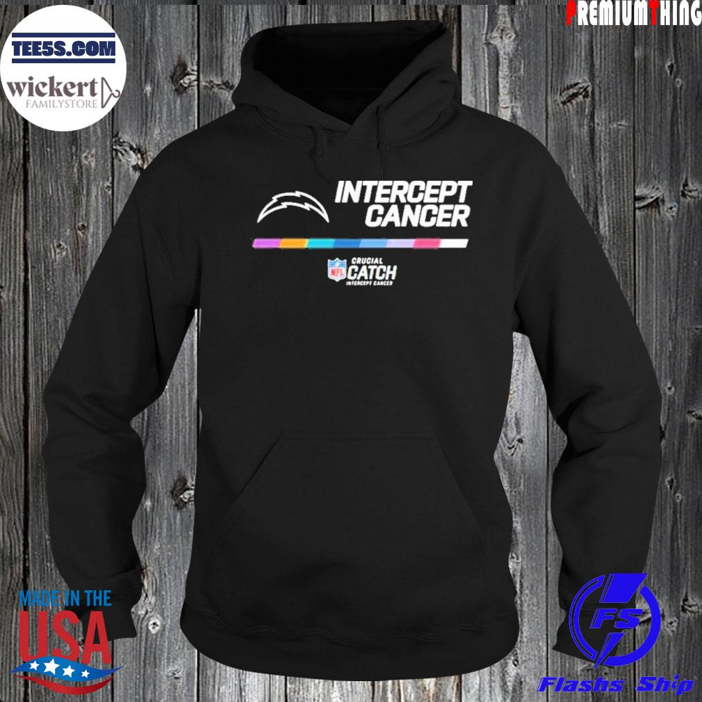 Los Angeles Chargers Nfl Crucial Catch Intercept Cancer 2022 Shirt Hoodie