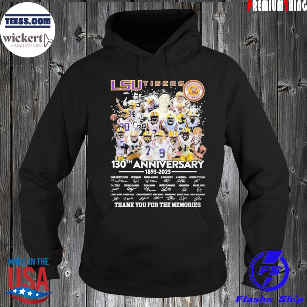 Lsu tigers 130 anniversary 1893 2023 thank you for the memories 2023 s Hoodie