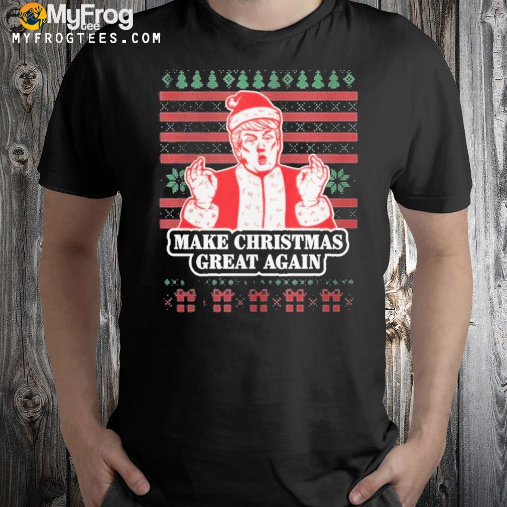 Make Christmas Great Again Donald Trump Santa Claus Ugly Christmas 2022 Sweater
