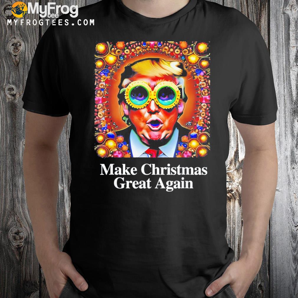 Make Christmas great again Trump psychedelic Christmas shirt