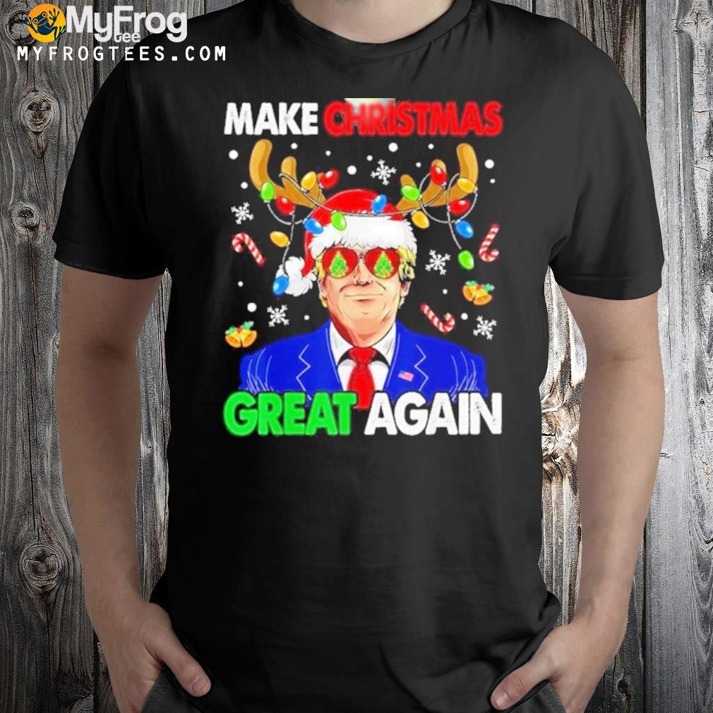 Make great again funny Trump light 2022 Ugly Christmas sweater