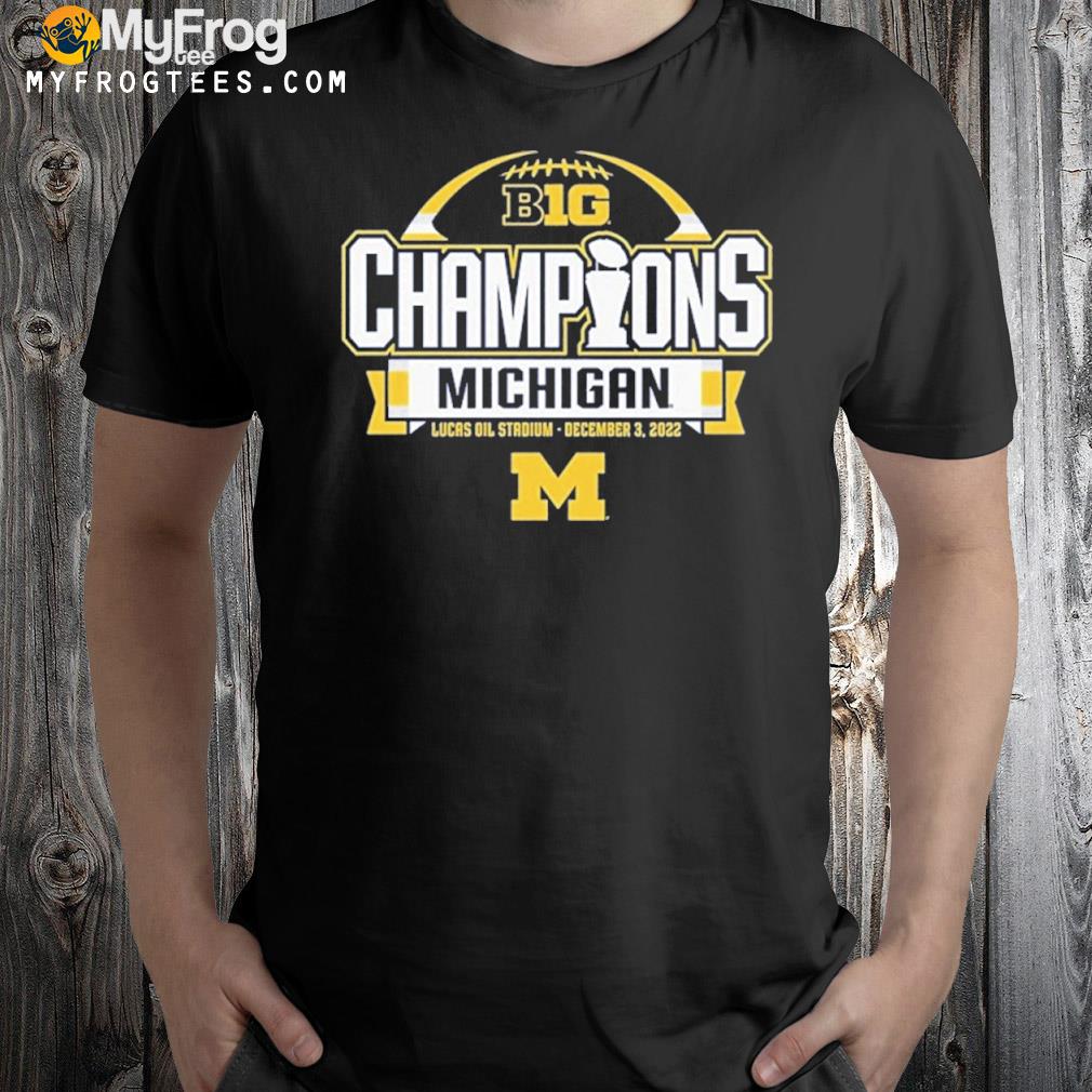 Michigan wolverines big ten champs 2022 locker room shirt