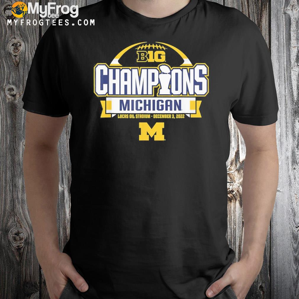 Michigan Wolverines Big Ten Champs 2022 Locker Room t-Shirt