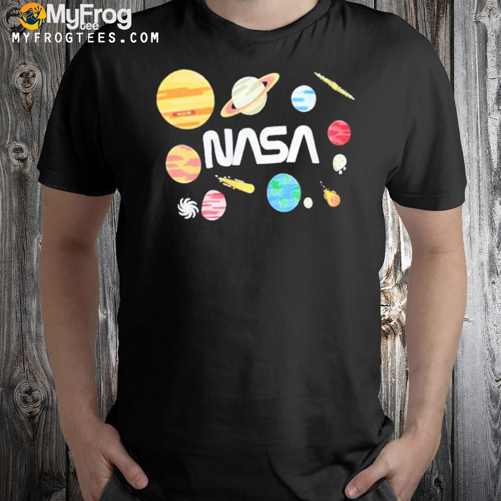 Neon Riot NASA Planets Black Vintage Nasa T-Shirt