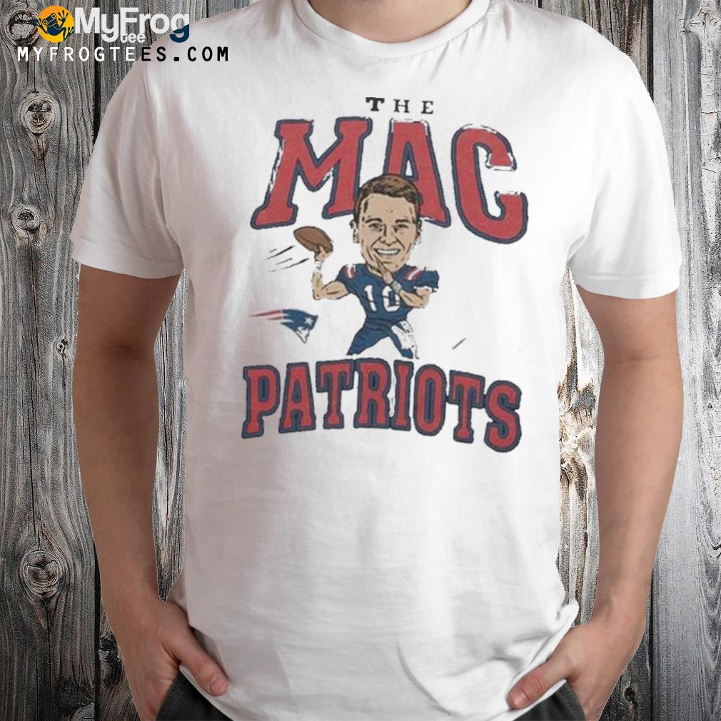 New England Patriots Mac Jones Signature Homage Caricature Player Shirt