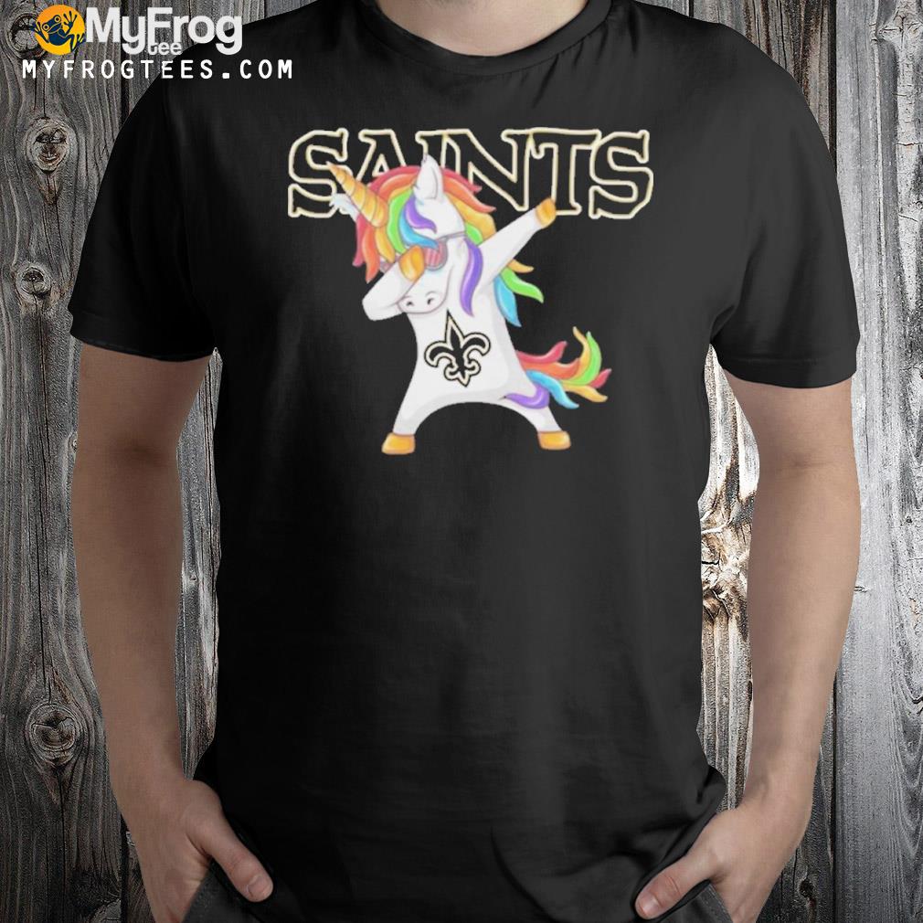 New orleans saints NFL Football funny unicorn dabbing sports for fans shirt