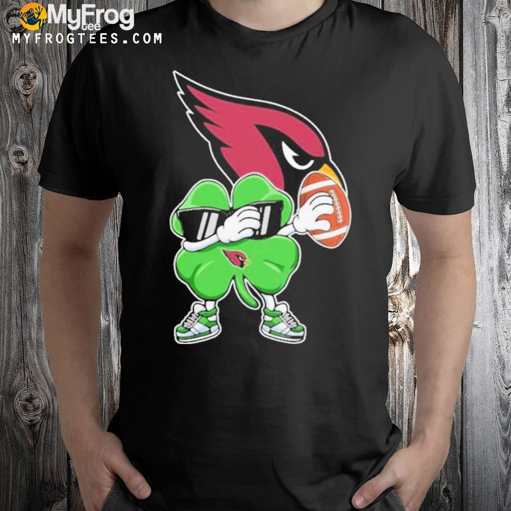 NFL Arizona cardinals Football dabbing four leaf clover st. patrick's day for fans shirt
