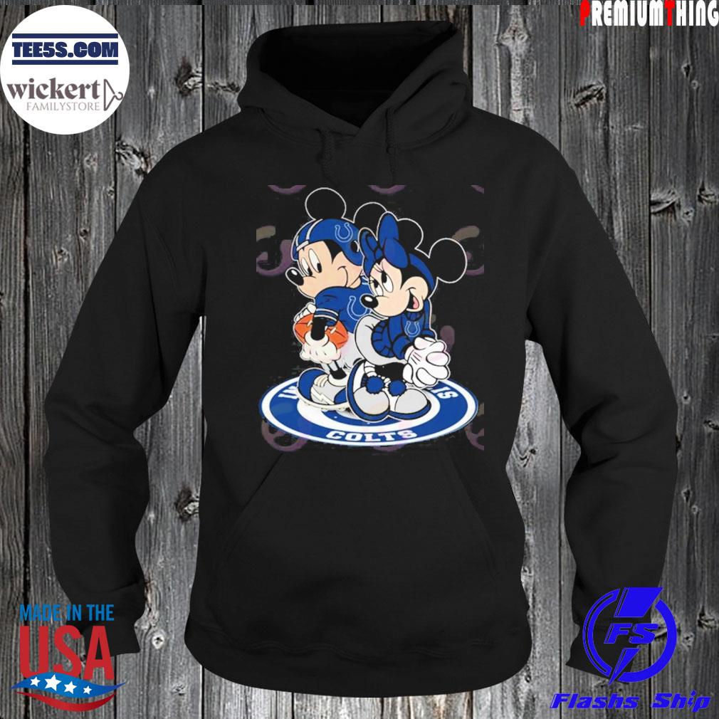 NFL Indianapolis Colts Mickey & Minnie T-Shirt Hoodie