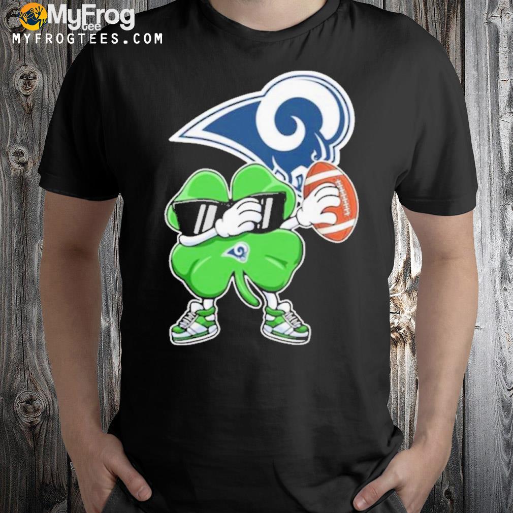 NFL los angeles rams Football dabbing four leaf clover st. patrick's day for fans shirt