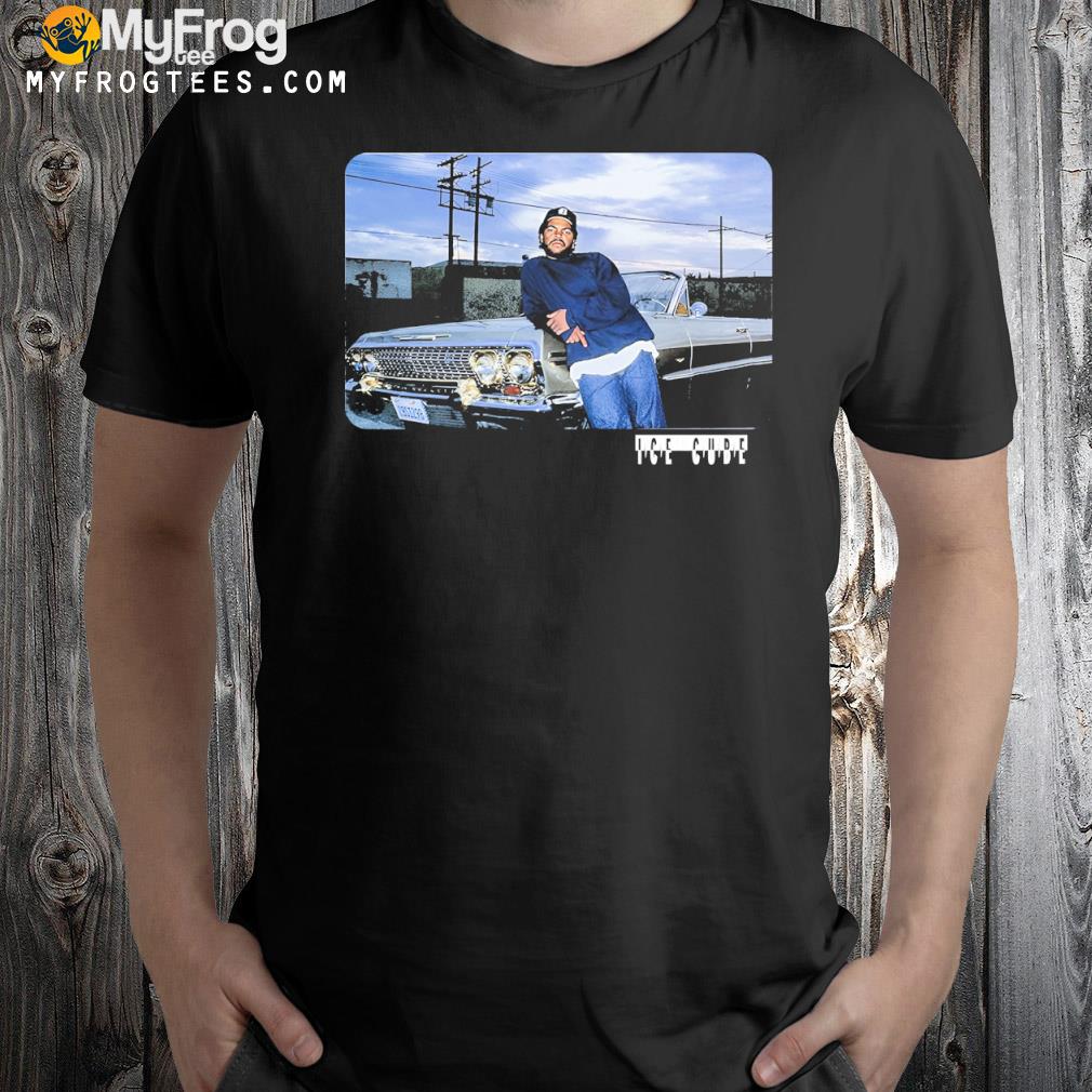 Notsothick you read it right ice cube leaning on car lowrider impala shirt