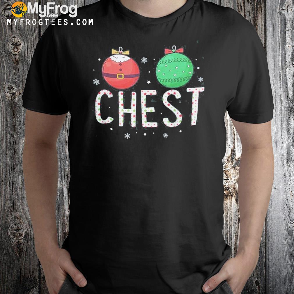 Nuts couples chest nuts Ugly Christmas sweatshirt