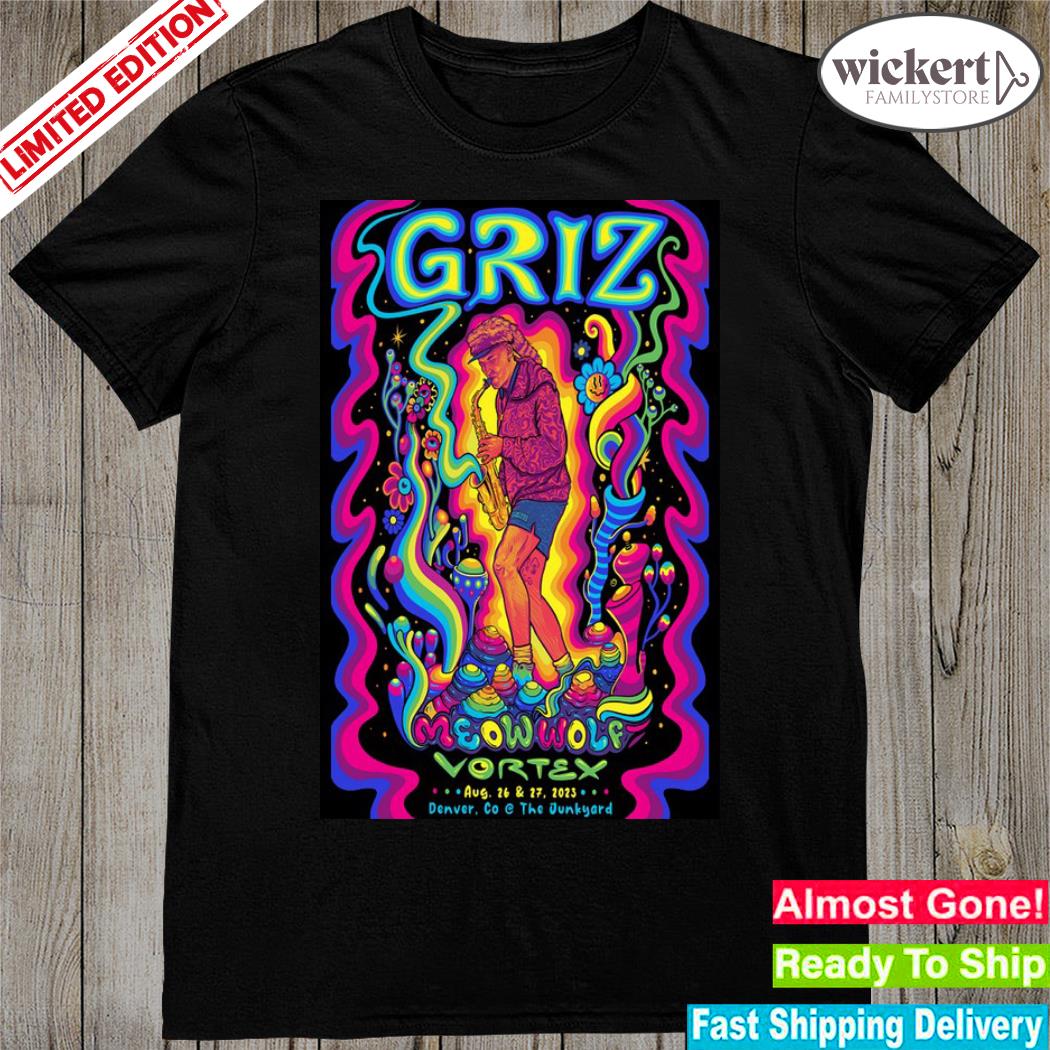 Official 2023 dj griz event denver co poster shirt