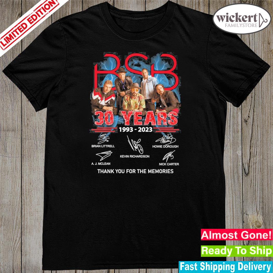 Official backstreetboys 30 years 1993 2023 memories shirt