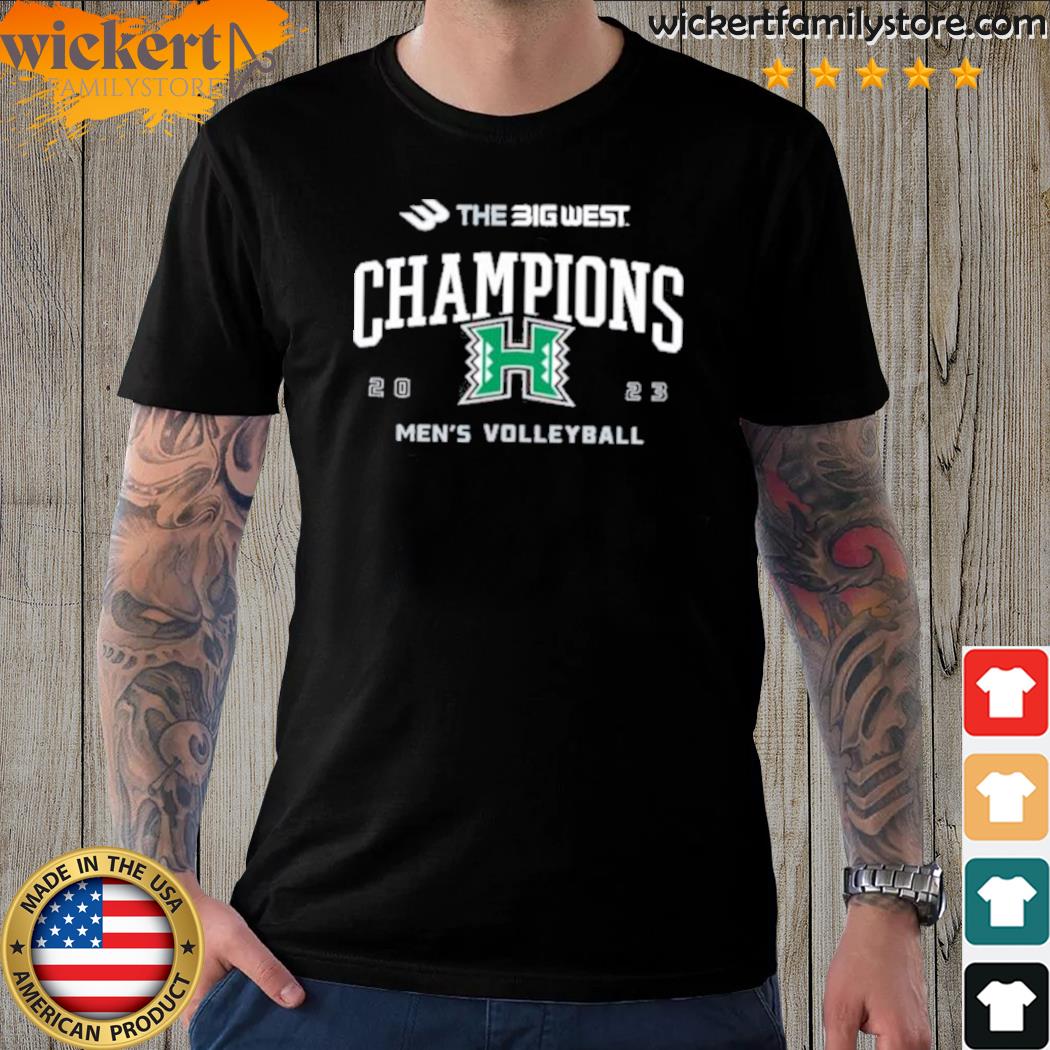 Official big West logo Men’S Volleyball Hawai’I Champions Tee 2023 Shirt