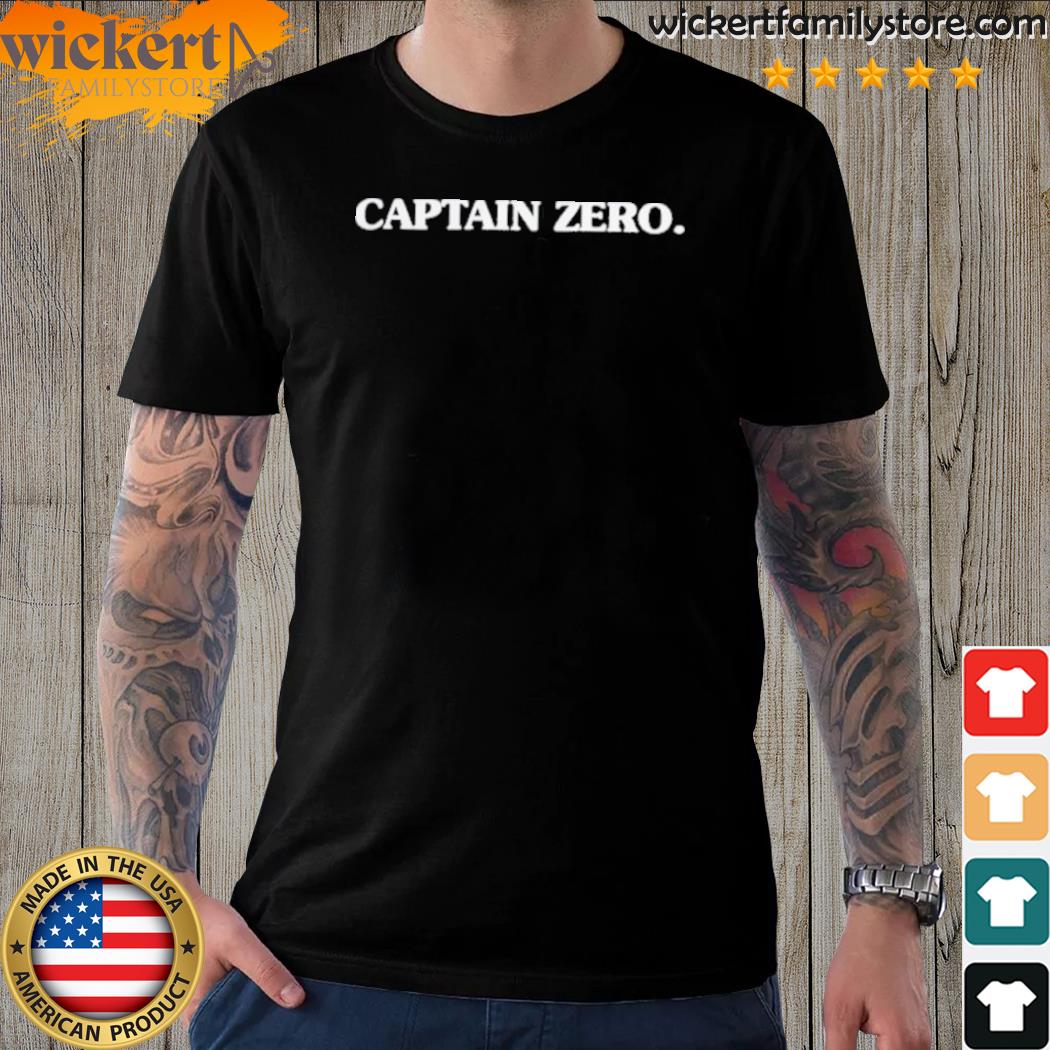 Official captain zero merch embroidered shirt