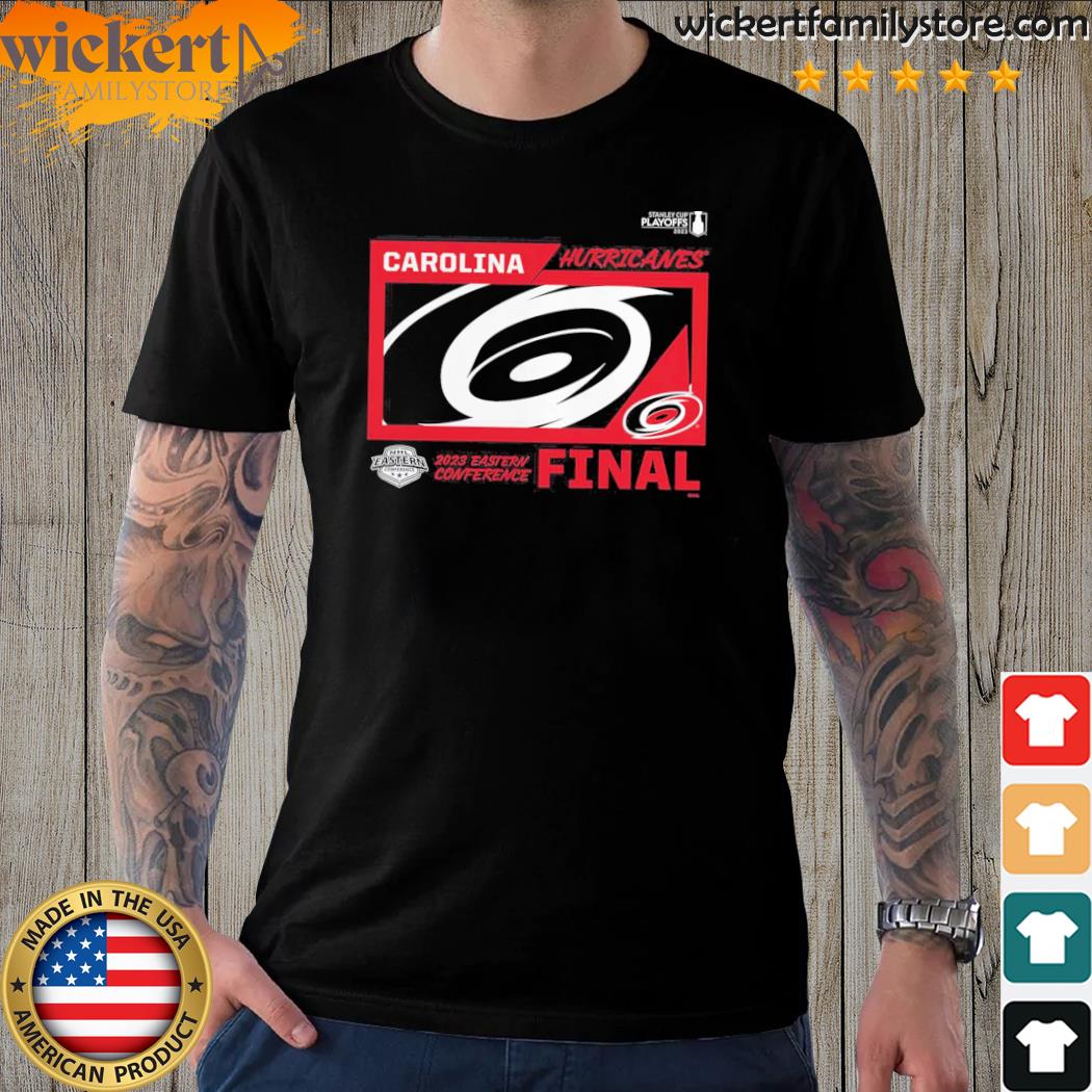 Official carolina Hurricanes Fanatics Branded 2023 Stanley Cup Playoffs Eastern Conference Final T-Shirt