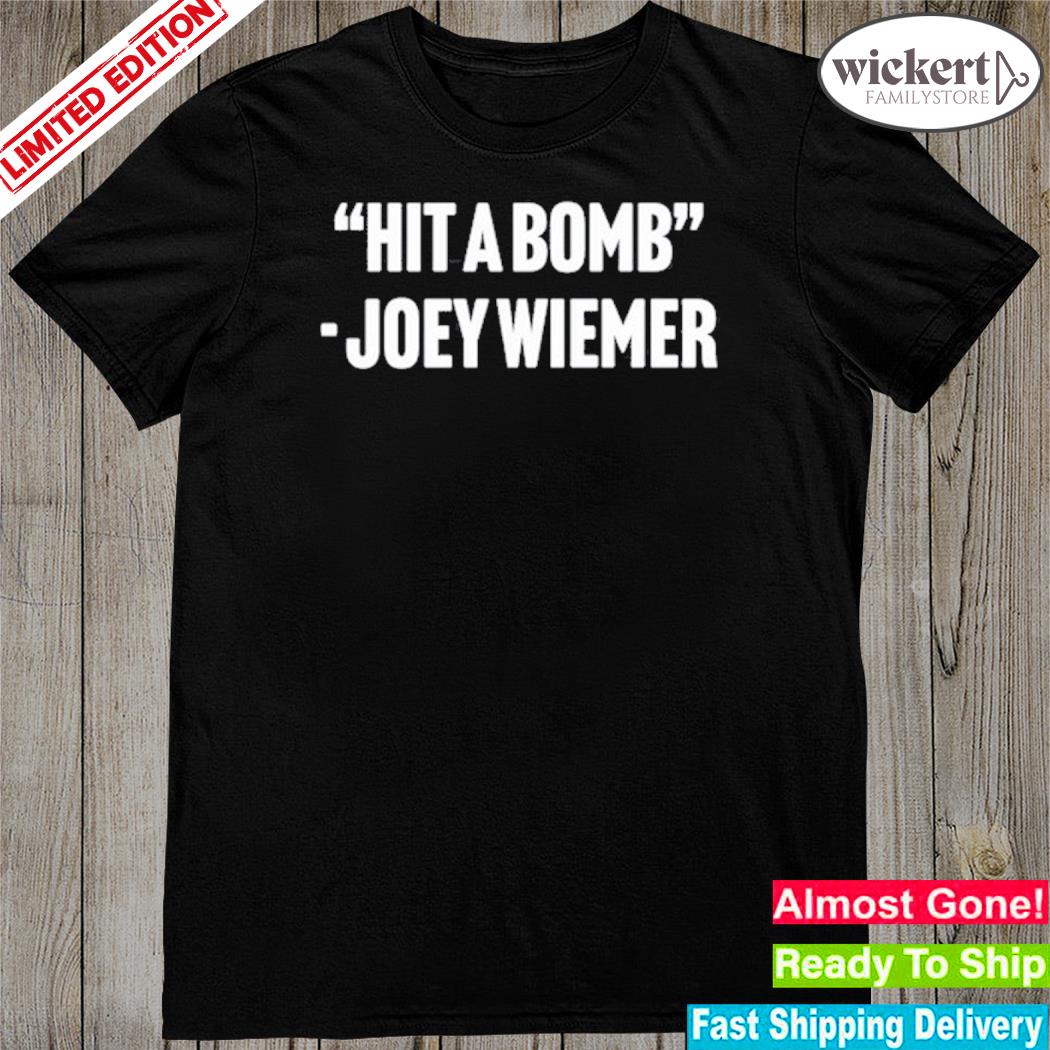 Official carolina Mudcats Hit A Bomb Joey Wiemer Shirt