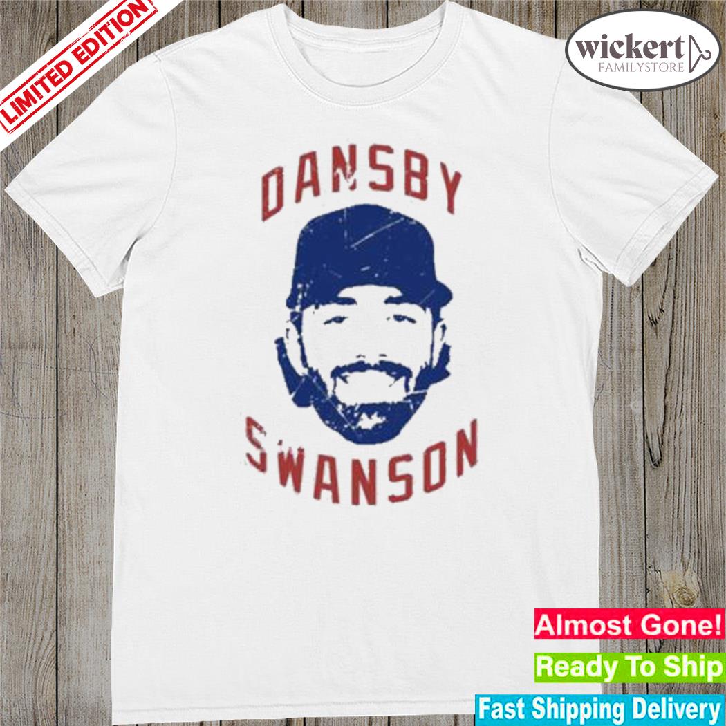 Official dansby Swanson Chicago baseball fan distressed photo design t-shirt