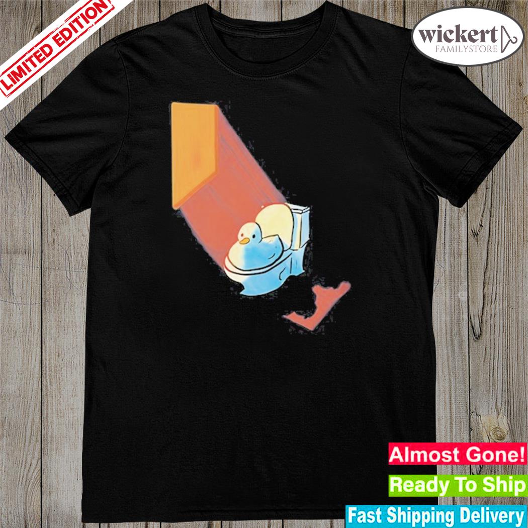 Official grovy space duck on a toilet shirt